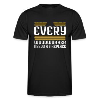 birthday present lumber forester job - Männer Funktions-T-Shirt - Schwarz - Vorne - AI Model Male 178 dark (178cm)