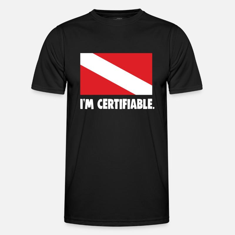 I'm certifiable - Männer Funktions-T-Shirt - Schwarz