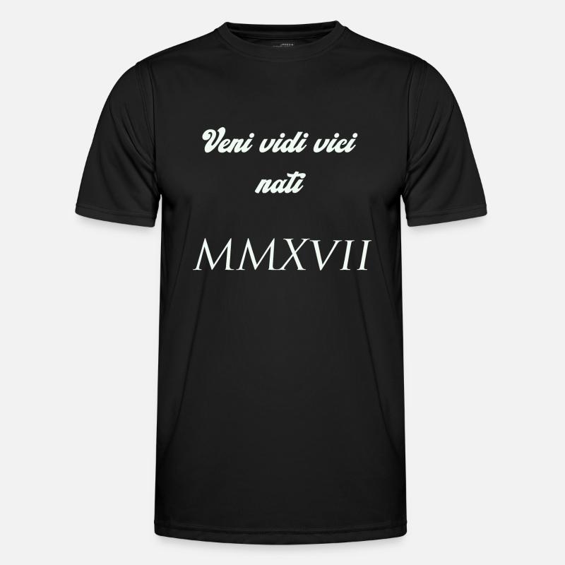 2017 - Männer Funktions-T-Shirt - Schwarz