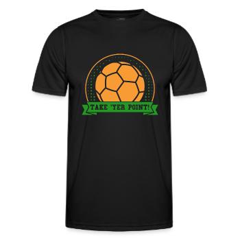 Irish Team Sport Gaelic Football Fan en - Men's Functional T-Shirt - black - Front - AI Model Male 178 dark (178cm)