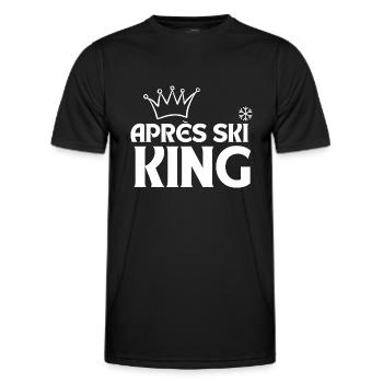 Aprés Ski - T-shirt sport Homme - noir - Devant - AI Model Male 178 dark (178cm)