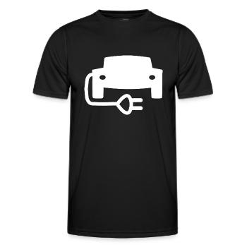 Die elektrischen Fahrzeuge - Männer Funktions-T-Shirt - Schwarz - Vorne - AI Model Male 178 dark (178cm)