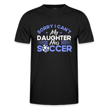 Sportfan Fußball Mama Tochter Geschenk - Männer Funktions-T-Shirt - Schwarz - Vorne - AI Model Male 178 dark (178cm)