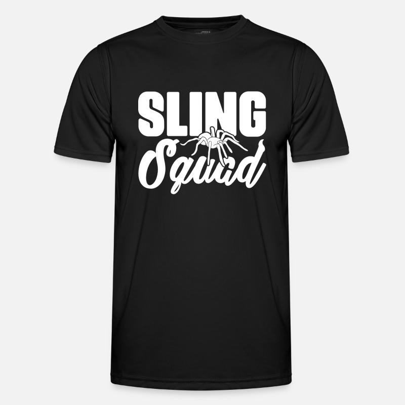 Sling squad Tarantula keeper - Men's Functional T-Shirt - black