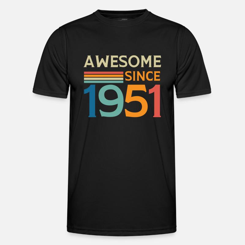 Awesome since 1951 - Men's Functional T-Shirt - black