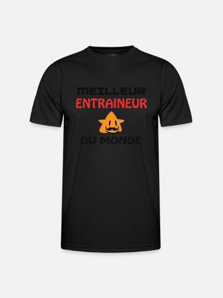 BESTER TRAINER DER WELT - Männer Funktions-T-Shirt - Schwarz