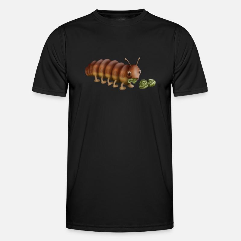 Hungrige Raupe Männer Funktions-T-Shirt
