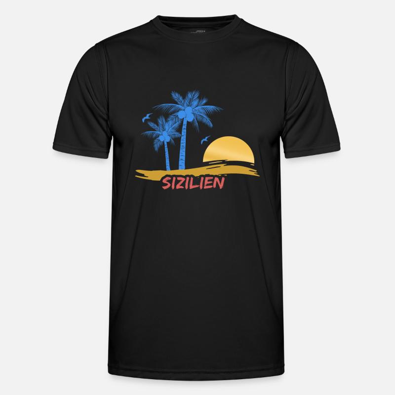 Plage Sicile T-shirt sport Homme