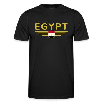 Ägypten Kairo Fan Outfit T Shirt Design Mode - Männer Funktions-T-Shirt - Schwarz - Vorne - AI Model Male 178 dark (178cm)