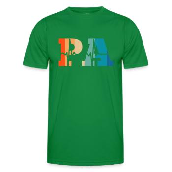 Heartbeat retro physician assistant - Men's Functional T-Shirt - kelly green - Front - AI Model Male 178 dark (178cm)