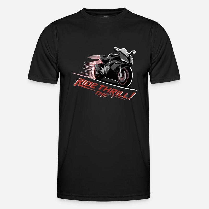 RIDE THE THRILL - Men's Functional T-Shirt - black