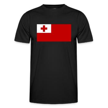 tonga - Men's Functional T-Shirt - black - Front - AI Model Male 178 dark (178cm)