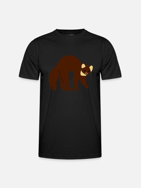 marder - Männer Funktions-T-Shirt - Schwarz