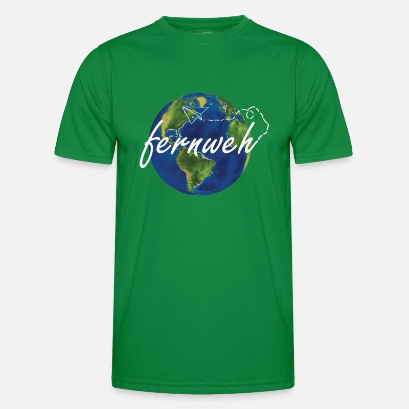 Fernweh Männer Funktions-T-Shirt