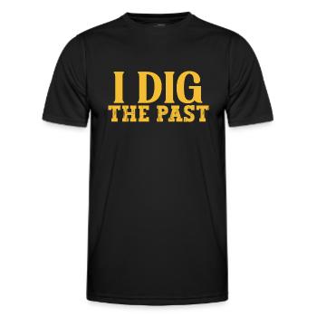 I dig the past Archaeology Design - Men's Functional T-Shirt - black - Front - AI Model Male 178 dark (178cm)