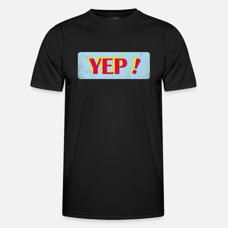 Yep - Men's Functional T-Shirt - black