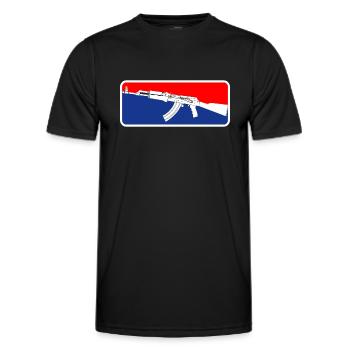 AK47 Rifle Special Unit Soldiers - Men's Functional T-Shirt - black - Front - AI Model Male 178 dark (178cm)