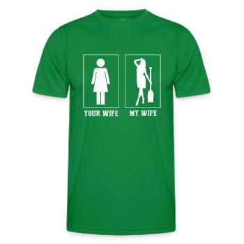 Festival chinois de course de bateaux-dragons - T-shirt sport Homme - vert - Devant - AI Model Male 178 dark (178cm)