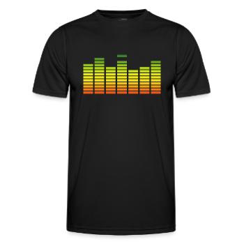 Reggae Musik Rastafari Jamaika - Männer Funktions-T-Shirt - Schwarz - Vorne - AI Model Male 178 dark (178cm)