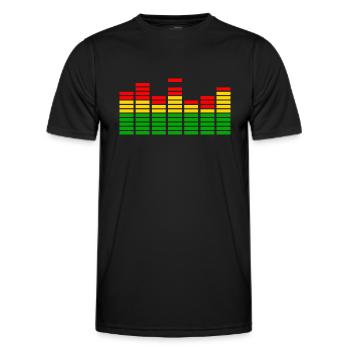 Reggae Musik Rastafari Jamaika - Männer Funktions-T-Shirt - Schwarz - Vorne - AI Model Male 178 dark (178cm)