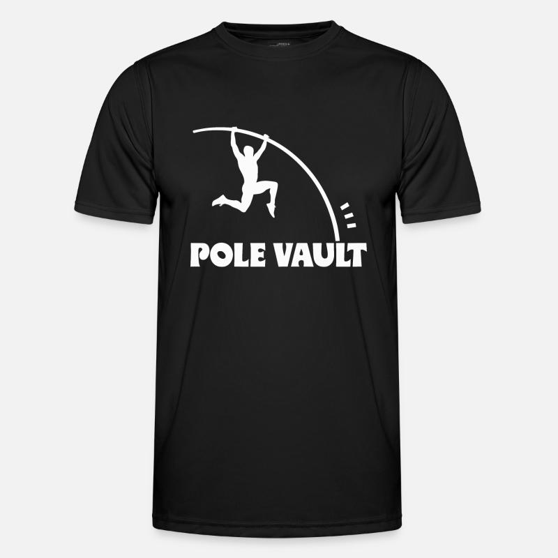 Stabhochspringer-Geschenk - Männer Funktions-T-Shirt - Schwarz