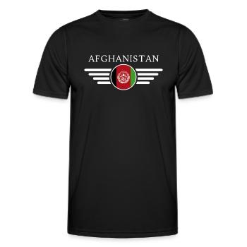 I Love Afghanistan, Elegance Style Design T-Shirt - Men's Functional T-Shirt - black - Front - AI Model Male 178 dark (178cm)