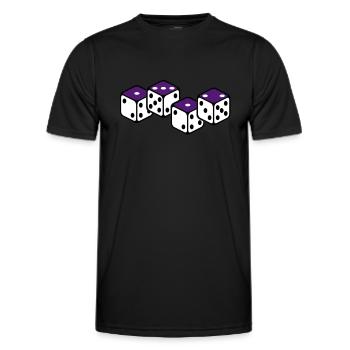 ACAB cube - T-shirt sport Homme - noir - Devant - AI Model Male 178 dark (178cm)
