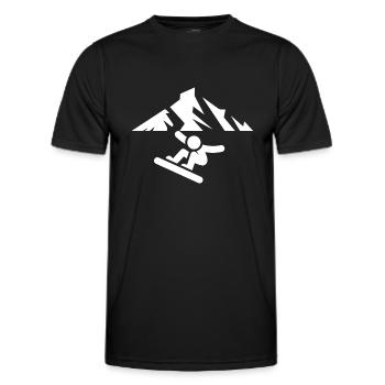 Snowboard Snowboarder - T-shirt sport Homme - noir - Devant - AI Model Male 178 dark (178cm)