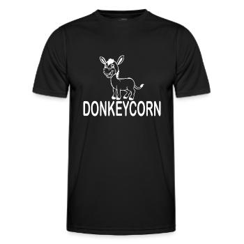 Esel d’âne - T-shirt sport Homme - noir - Devant - AI Model Male 178 dark (178cm)