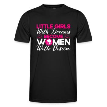 Feminist gender equality F - Men's Functional T-Shirt - black - Front - AI Model Male 178 dark (178cm)