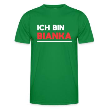 Bianka Name Spruch für stolze Biankas - Männer Funktions-T-Shirt - Kelly Green - Vorne - AI Model Male 178 dark (178cm)