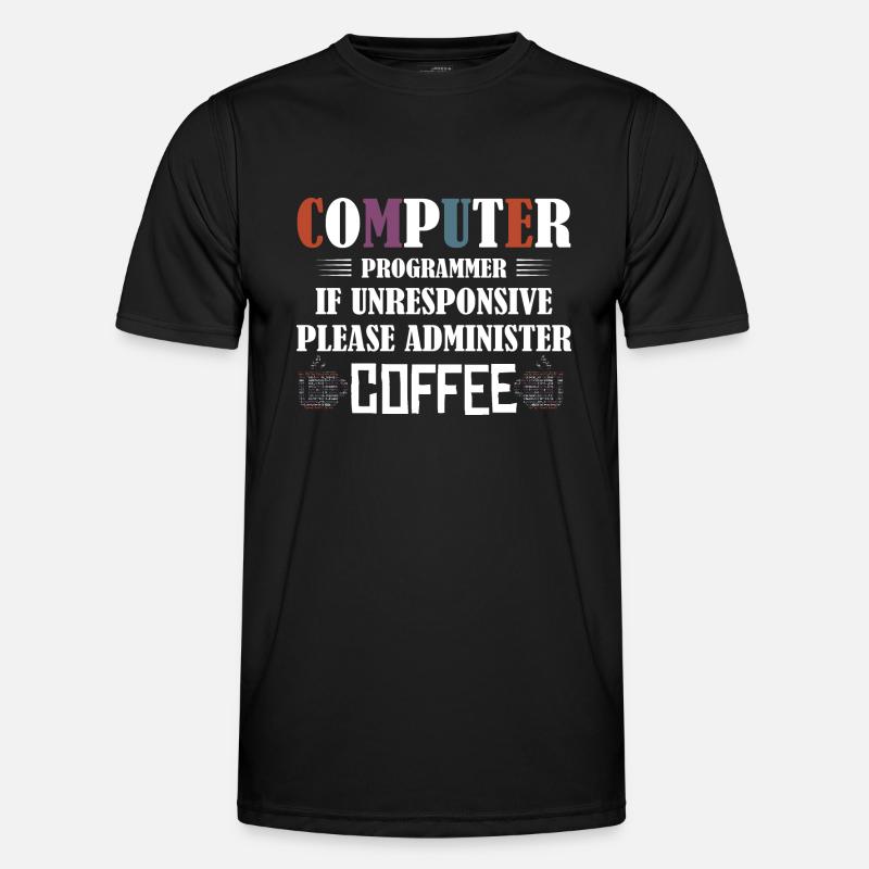 Computer Programmer Software Coding - Männer Funktions-T-Shirt - Schwarz