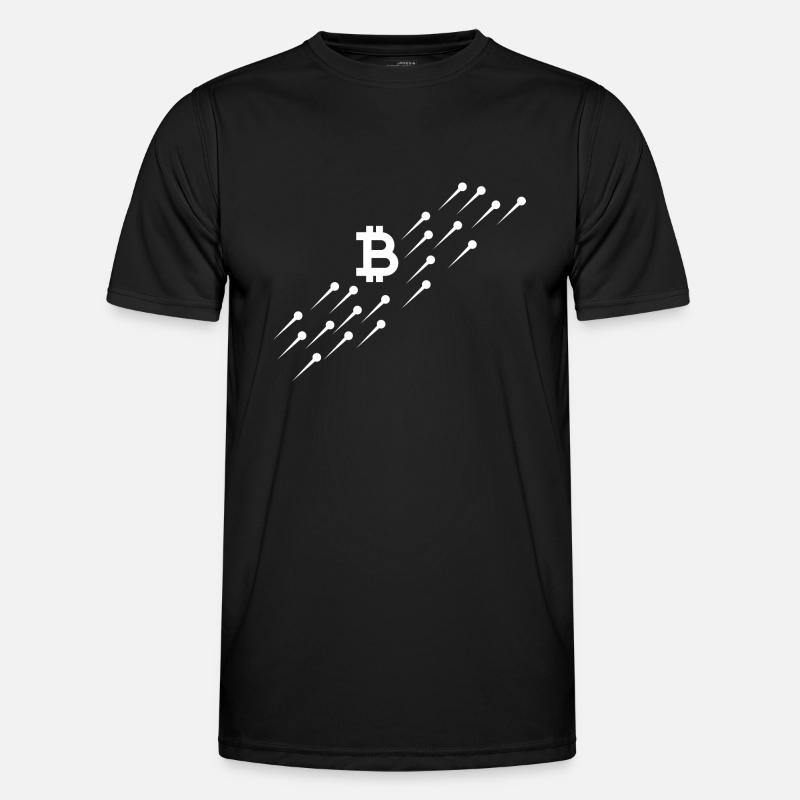 Crypto Bitcoin Trading - Men's Functional T-Shirt - black