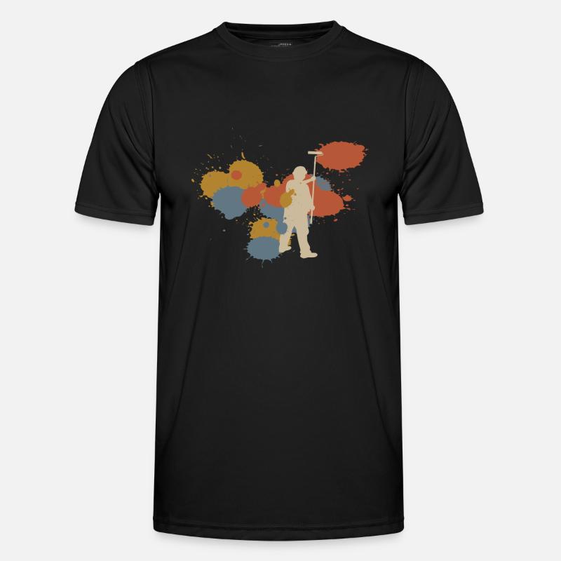 Painter Retro Craft Gift - Men's Functional T-Shirt - black