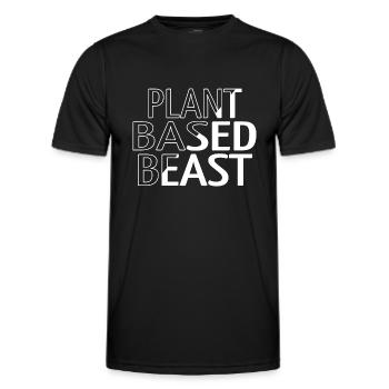 vegan community vegan desserts awesome - Männer Funktions-T-Shirt - Schwarz - Vorne - AI Model Male 178 dark (178cm)