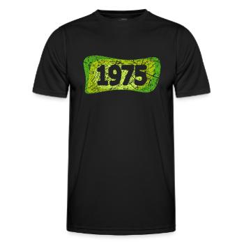 Retro 1975 - Men's Functional T-Shirt - black - Front - AI Model Male 178 dark (178cm)