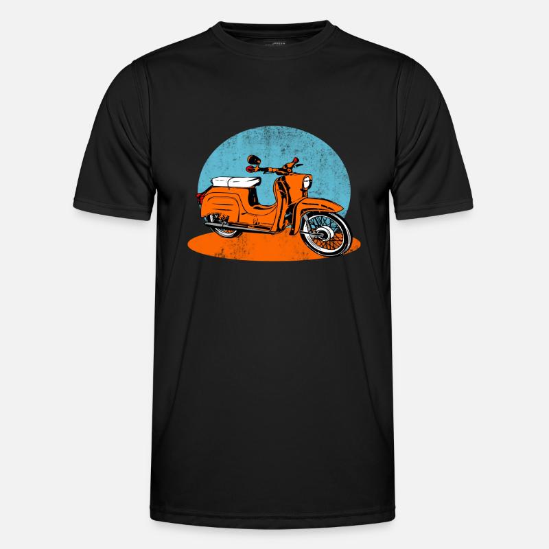 Simson Schwalbe DDR Moped Männer Funktions-T-Shirt