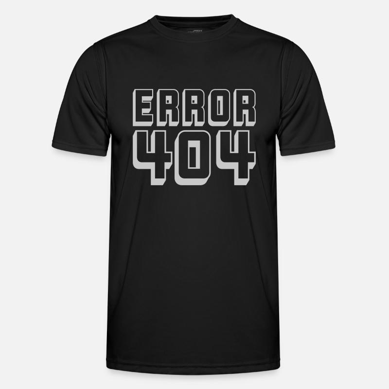 Computer Verbindung Error 404 - Männer Funktions-T-Shirt - Schwarz