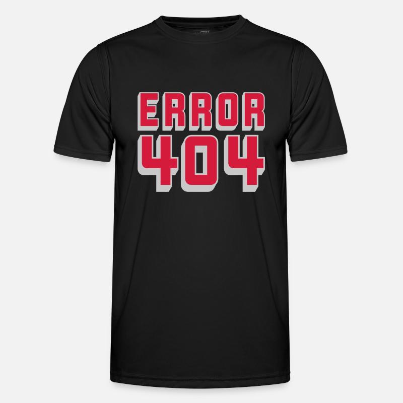 Verbindung Problem Error 404 - Männer Funktions-T-Shirt - Schwarz