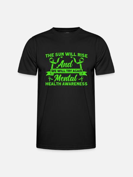Mental health awareness Mental health - Men's Functional T-Shirt - black