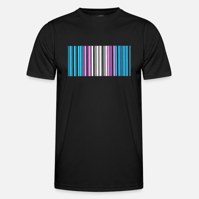 Transgender Strichcode, Gleichheit. Männer Funktions-T-Shirt