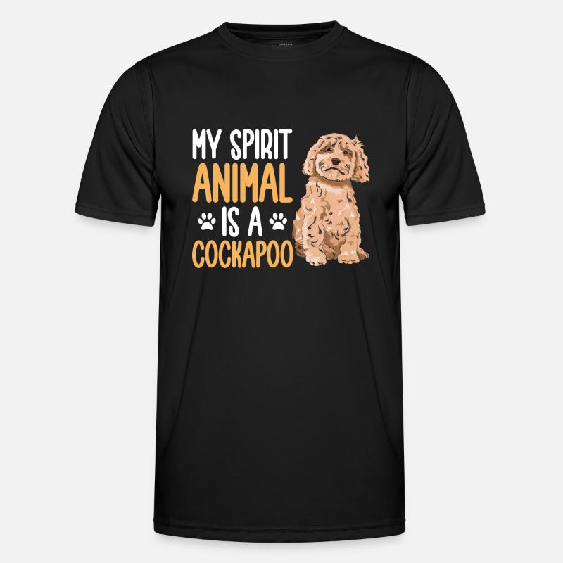Cockapoo Dog - Men's Functional T-Shirt - black