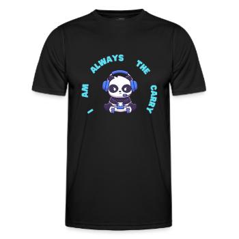 i am always the carry - Männer Funktions-T-Shirt - Schwarz - Vorne - AI Model Male 178 dark (178cm)