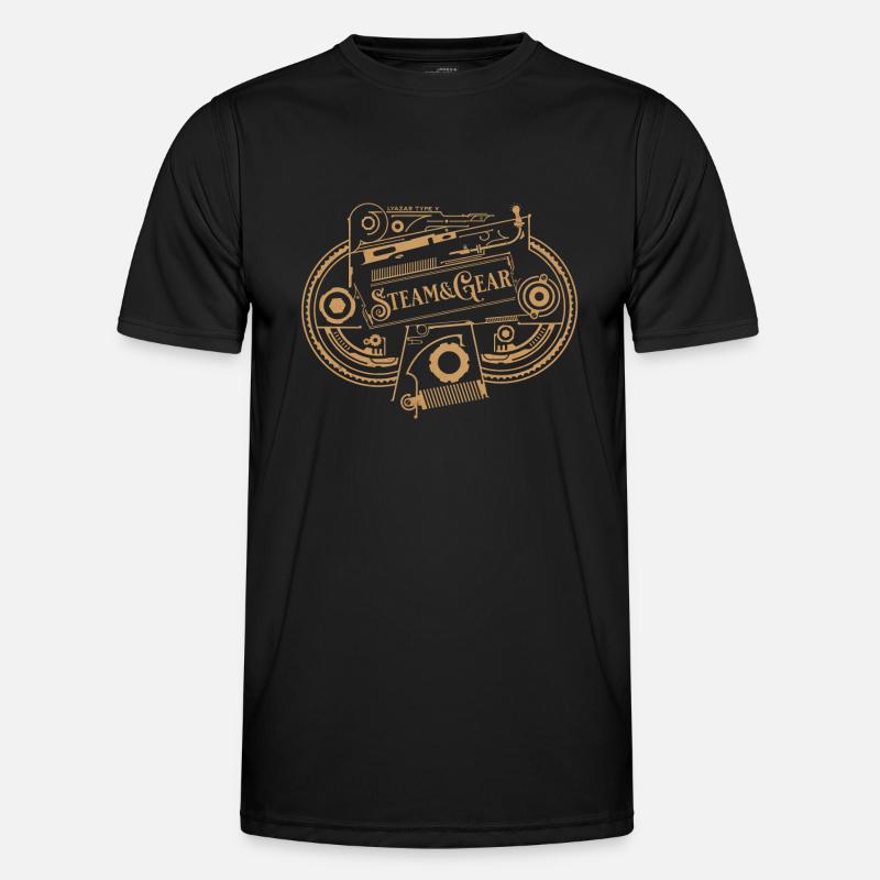 Viktorianisches Steampunk Design Männer Funktions-T-Shirt