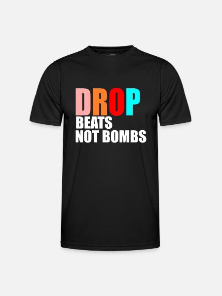 Dance music quote - Men's Functional T-Shirt - black
