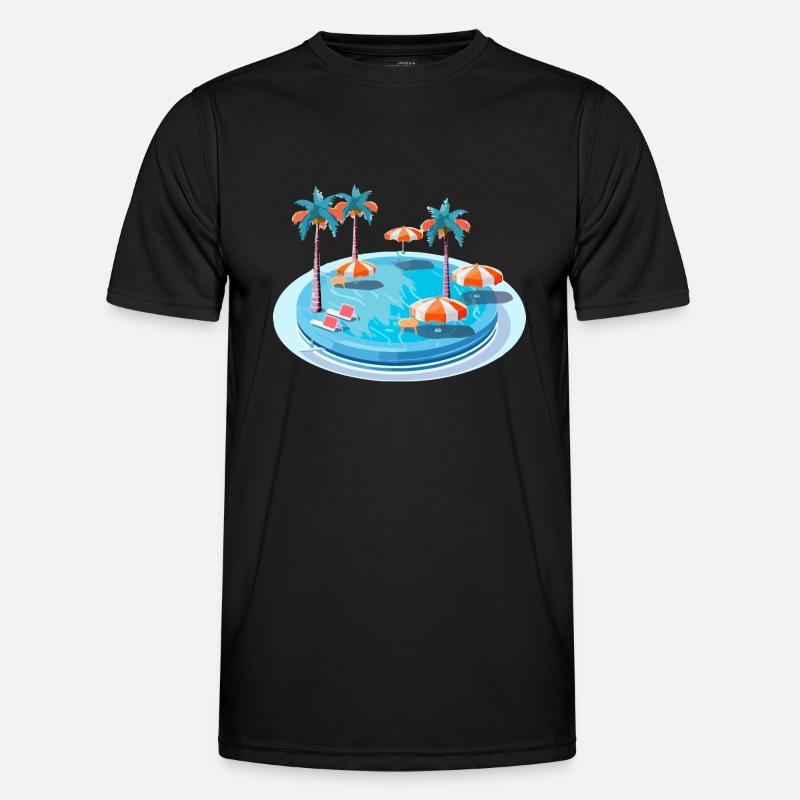 A dream pool - Men's Functional T-Shirt - black