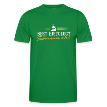 Meilleur technicien en histologie de tous les temps - T-shirt sport Homme - vert - Devant - AI Model Male 178 dark (178cm)