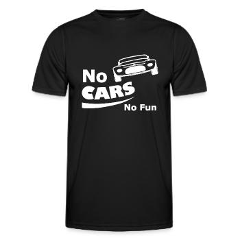 Die lustigen Autofahrer - Männer Funktions-T-Shirt - Schwarz - Vorne - AI Model Male 178 dark (178cm)