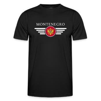 Montenegro: Naturschönheiten, Adria, Geschichte - Männer Funktions-T-Shirt - Schwarz - Vorne - AI Model Male 178 dark (178cm)