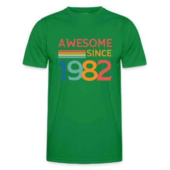 Großartig seit 1982 - Männer Funktions-T-Shirt - Kelly Green - Vorne - AI Model Male 178 dark (178cm)